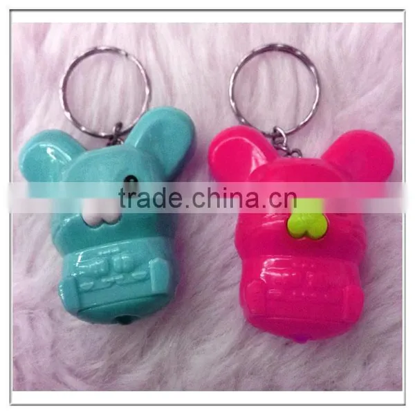 Custom Promotion Cute Key Chain New Plastic Key Chain With Led Light