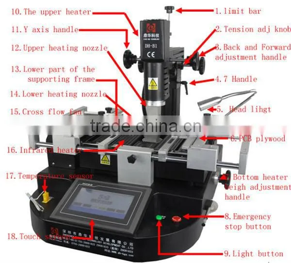 Dinghua DH-B1 Repair Laptop/Desktop/PC/PS3 Motherboard Automatic BGA Rework Station photo-2
