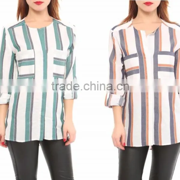 New Season Spring Summer 2016 Casual Shirts for Women Made in Turkey