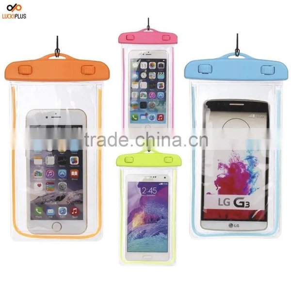 Luckiplus Travel Sport Swimming Phone Bag Waterproof, Snowproof, Dirtproof Case Bag for Phone Orange photo-4