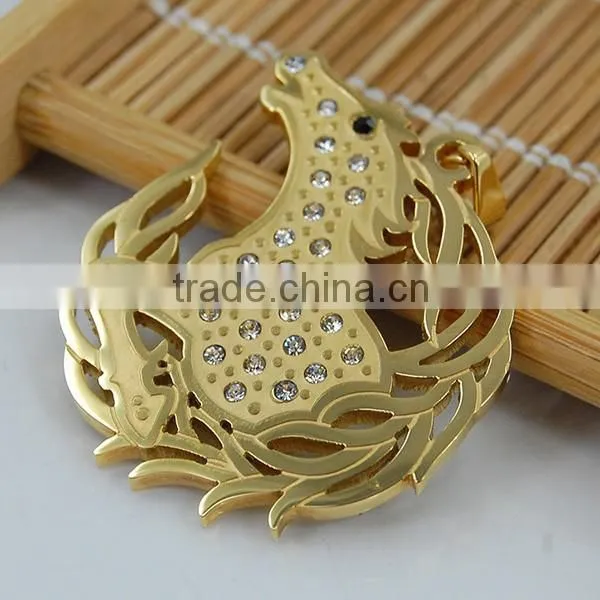 Chinese Gold Zodiac Horse Pendant photo-3