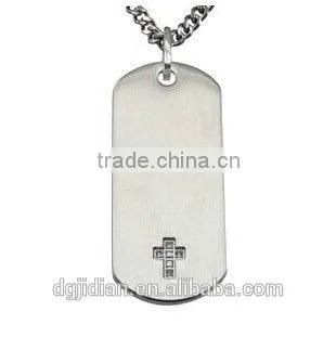 Customized Laser Engraved Stainless Steel Dog Tag Pendant photo-2