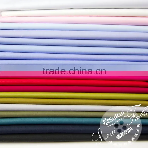 Ready Goods, High Density Poly Cotton Plain Poplin Fabric for Uniform photo-2