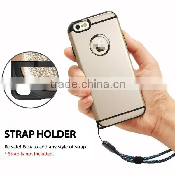 C&T Royal Gold Double Layer Heavy Duty Protective Armor Case for Apple IPhone 6/6S photo-2