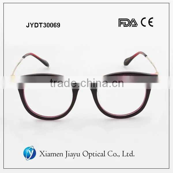 Thick Frame Glasses Handmade Acetate Oval Glasses photo-3
