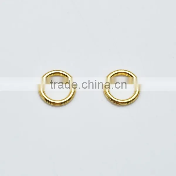 Wholesale 6mm Gold Plated Alloy Closed Jump Rings Charm Connector Jewellery Making Jewelry Findings Charm Bracelet Making photo-2