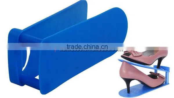 Convenient Adjustable Storage High-heeled Shoes Rack Plastic Shoe Rack photo-2