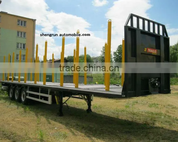 Tri-axles Tuck Trailer for Wood Transport photo-3