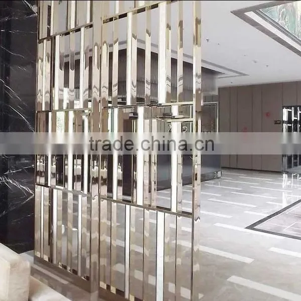 perforated Ti-Coated stainless steel sheet metal decoration screen wall