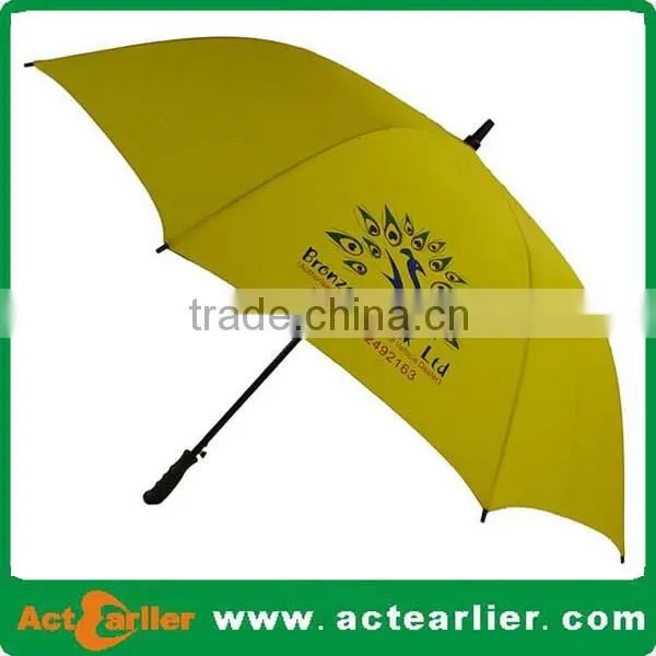 Cheap Promotional Windproof Rain Umbrella Custom for Auto Open Double Layer Golf Umbrella photo-6