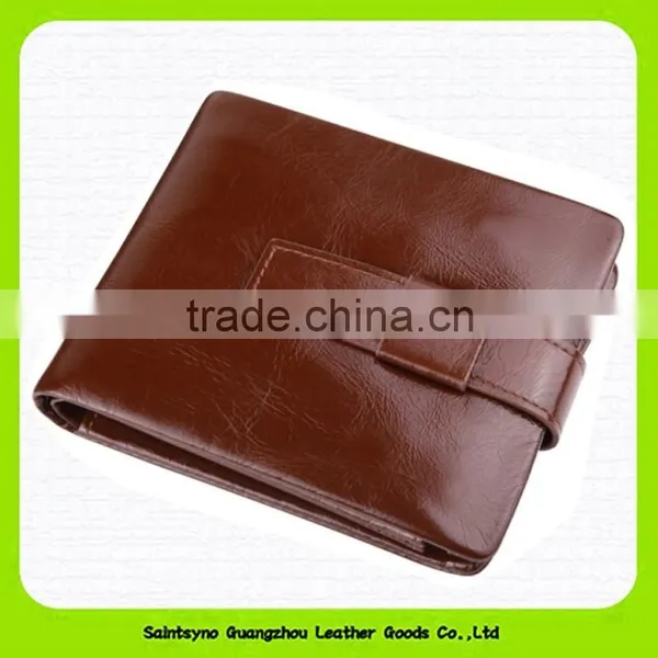 15627A Top Quality Factory Outlet Durable Leather Tri-fold Men Wallet photo-3