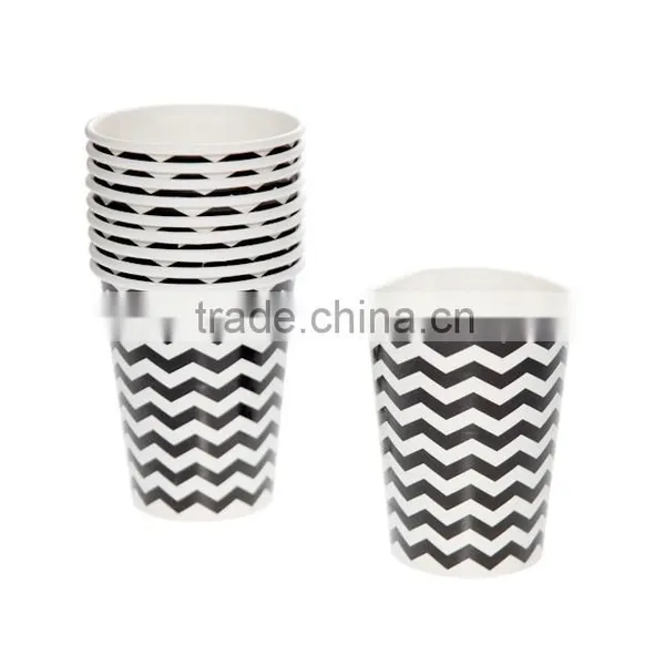 Wave Wholesale Party Disposable Paper Cup Cheap Beverage Paper Cup photo-2