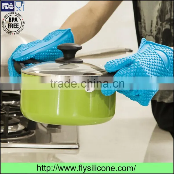 Best Quality Heat Resistant Silicone Kitchen Glove for Cooking photo-3
