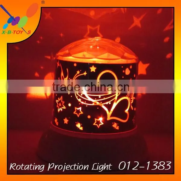 Hot Selling New Year Gift Rotating Projection Light LED Change Colors Projector Night Light With 4 Pcs Batteries or USB Line photo-4