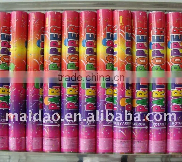 Confetti red Party popper
