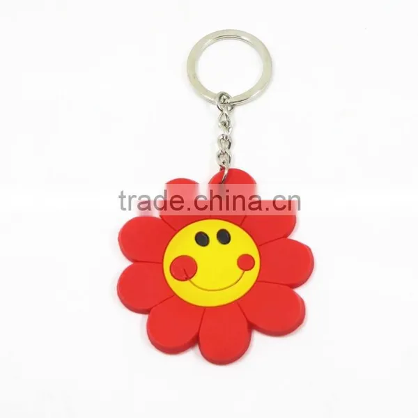 Yiwu Manre Hot Sales Silicone/ Rubber Promotion Keychain 2d Custom PVC Keychain photo-4