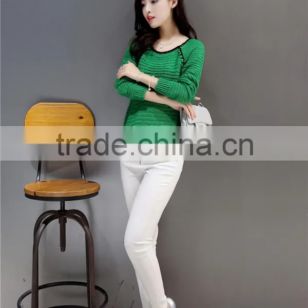 SWEATER12 Made In China Superior Quality Neck Design For Tops Sweater Design For Girls