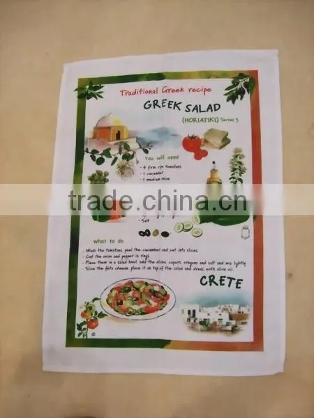 60*90cm 200gsm Printed Tea Towel Souvenir in Blank Cotton photo-2
