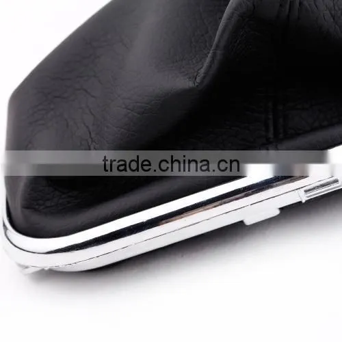 New 6 Speed Gear Shift Knob Gaitor Boot Black PU Leather photo-3