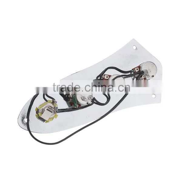 Wired Switch Control Plate Assembly Knobs Pots Loaded M511 Chrome Plated With 3 Screws photo-3