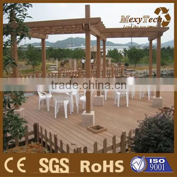 China Best Seller Wpc Wood Pergola for Outdoor Park