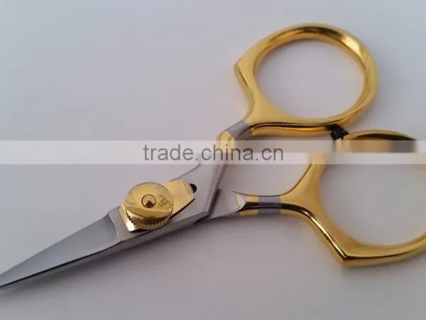 New Design Finger Rest Loops Razor Scissors 4" Super Sharp Pointed Blades