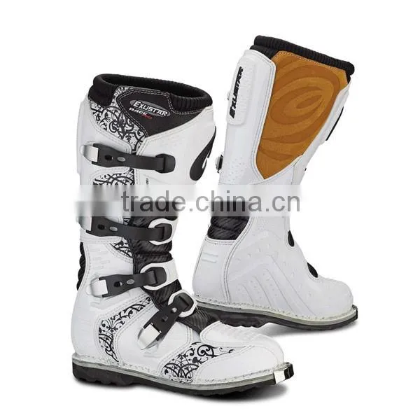 Four Buckles Motorcycle Stylish Black Boots photo-3