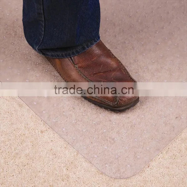 Smooth Clear Studded Chair Mat For Thick Carpet , Office Floor Protection Mats photo-4