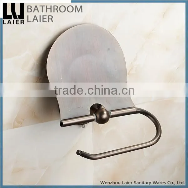 Customized Popular Unique Design Zinc Alloy Antique Copper Finishing Bathroom Sanitary Items Wall Mounted Toilet Paper Holder photo-4