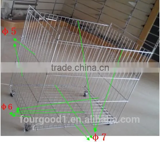 Competive Price Chrome Plated Moveable Supermarkets Wire Baskets