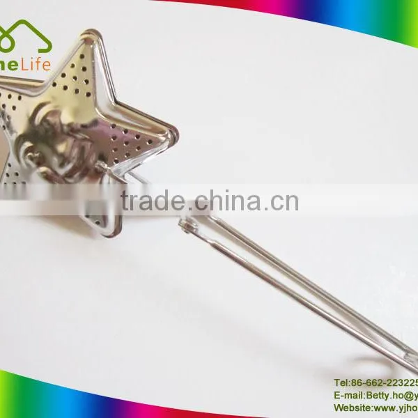 New Popular Star Shaped Tea Strainer,Stainless Steel Tea Infuser Wtih Wire Handle