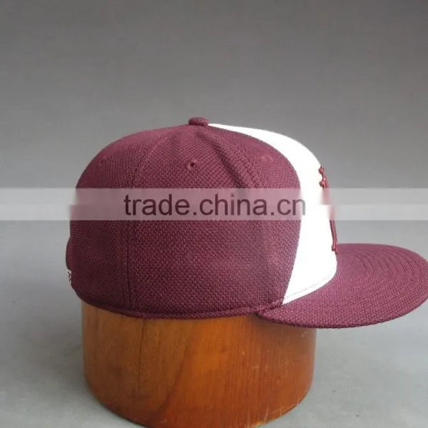 Customer Flat Brim 6- Panel Fitted Cap With 3D Embroidered Patch photo-5