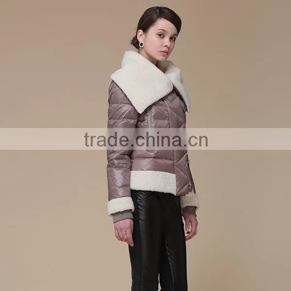 2015 Winter Fashion Woman Wear Jacket With Turn-down Collar photo-5