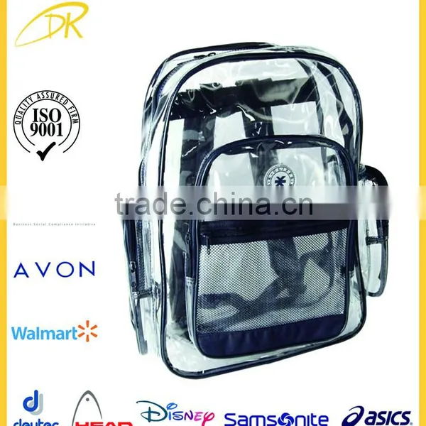 Hot Sell Clear Transparent PVC Backpack, PVC Student Backpack photo-2