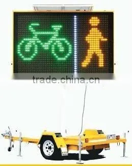 Traffic Signs P10 Single Yellow Color Led Display/led Screen/led Message Electronic Traffic Signs