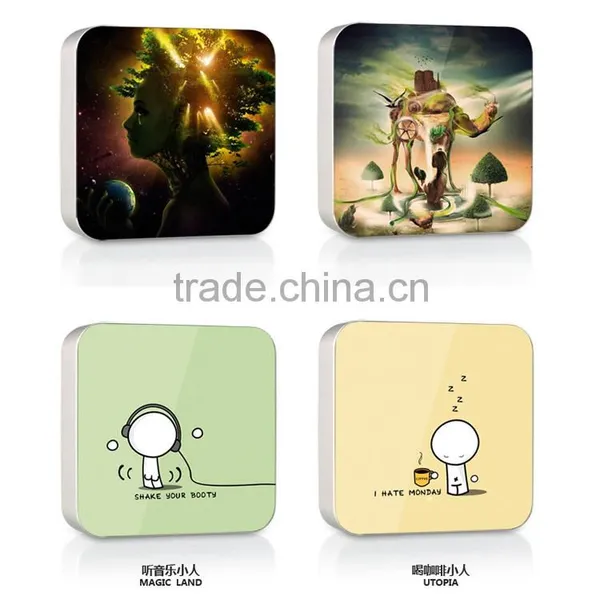 High Capacity 6600mah Diy Square Power Bank photo-3