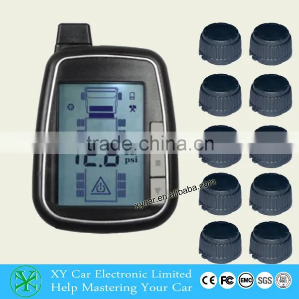 External Sensor WIRELESS TPMS Tire Pressure Monitor System 10 Tires Truck TPMS XY-TPMS610E