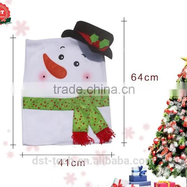 Christmas Santa Snowman Chair Cover photo-2