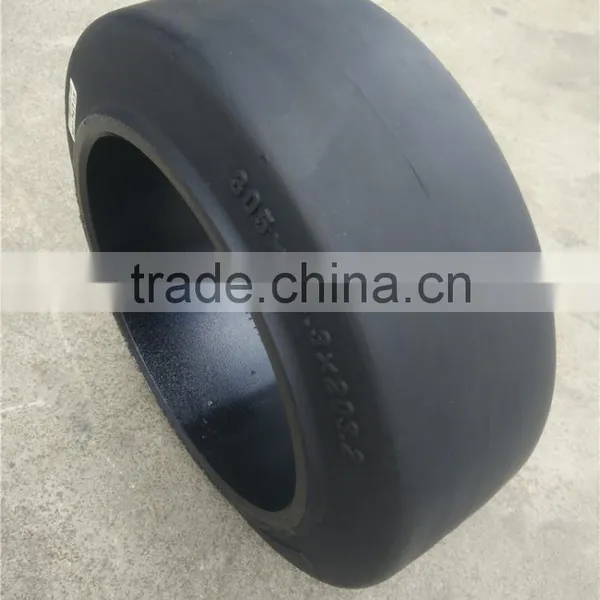 Swivel Press on Solid Rubber Tire for Trailer China Supplier photo-2