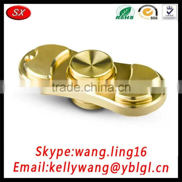 CNC Machining Silver Stainless Metal Hand Spinner Fidget Ceramic Hybrid Bearng Desk Toy Spinner photo-3