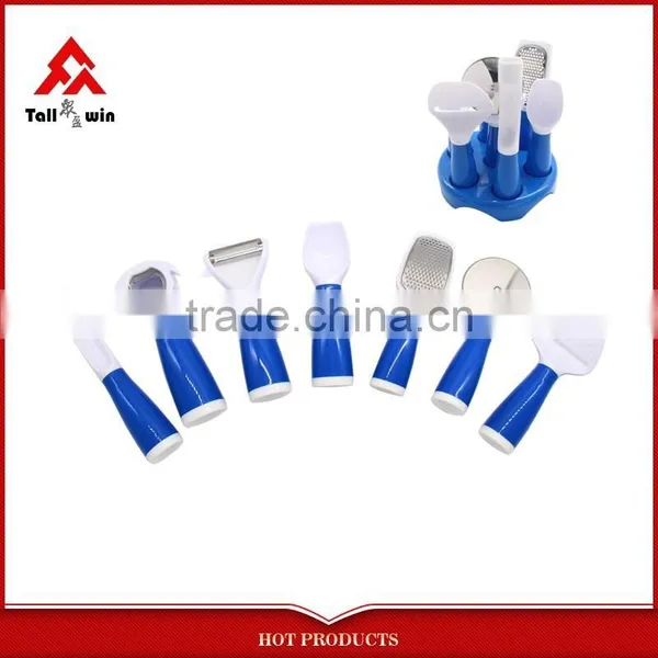 2015 New!!!Stainless Steel Kitchen Gadgets Tools,color Handle Cooking Set photo-3