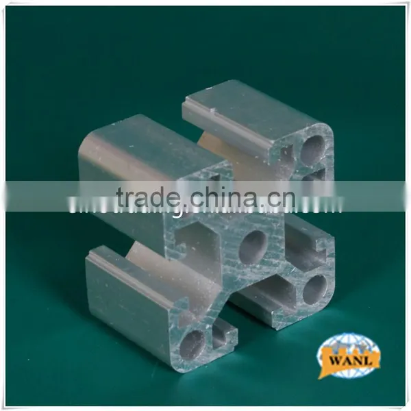 Anodized/powder Coated 6063 Extruded AL Profile for Building Materials photo-3