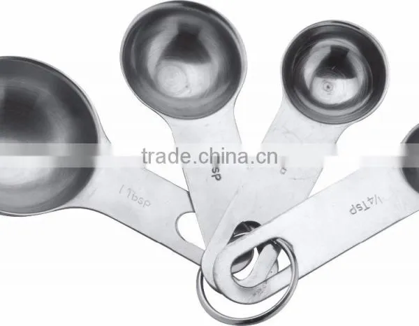 Set of 4pcs Stainless Steel Measuring Cups and Measuring Spoon Set With Silicone Handle photo-6