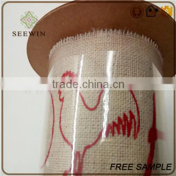 100% Pure Jute Burlap Ribbon for Packing Tie Bow photo-4