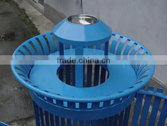 Arlau Steel Metal Cylinder Trash Bin photo-2