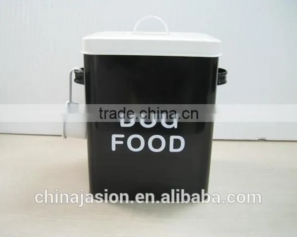 Colorful Airtight Storage Tin Metal Lanudry Canister With Spoon Lid Handle photo-3