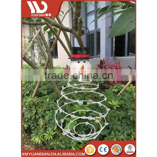 Names Christmas Ornaments Hanging Led Solar Lantern Decoration Snowmen Santa Metal Hanging Light photo-2