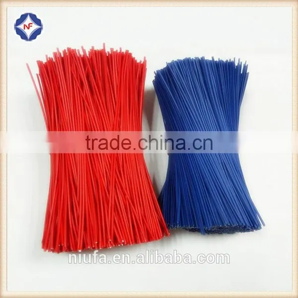 Round Plastic Coated Single Metal Wire Twists for Electric Wire Packaging photo-4