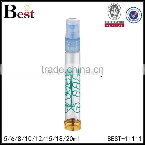 Cosmetic 5ml 10ml 20ml Screen Printing Golden Bottom Perfume Bottle Empty Clear Glass Bottle of Fragrance Perfume photo-5