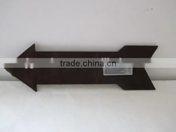 BEACH ARROW Decorative Distressed Wooden Wall Hanging Sign Plaque With LED Lights photo-3